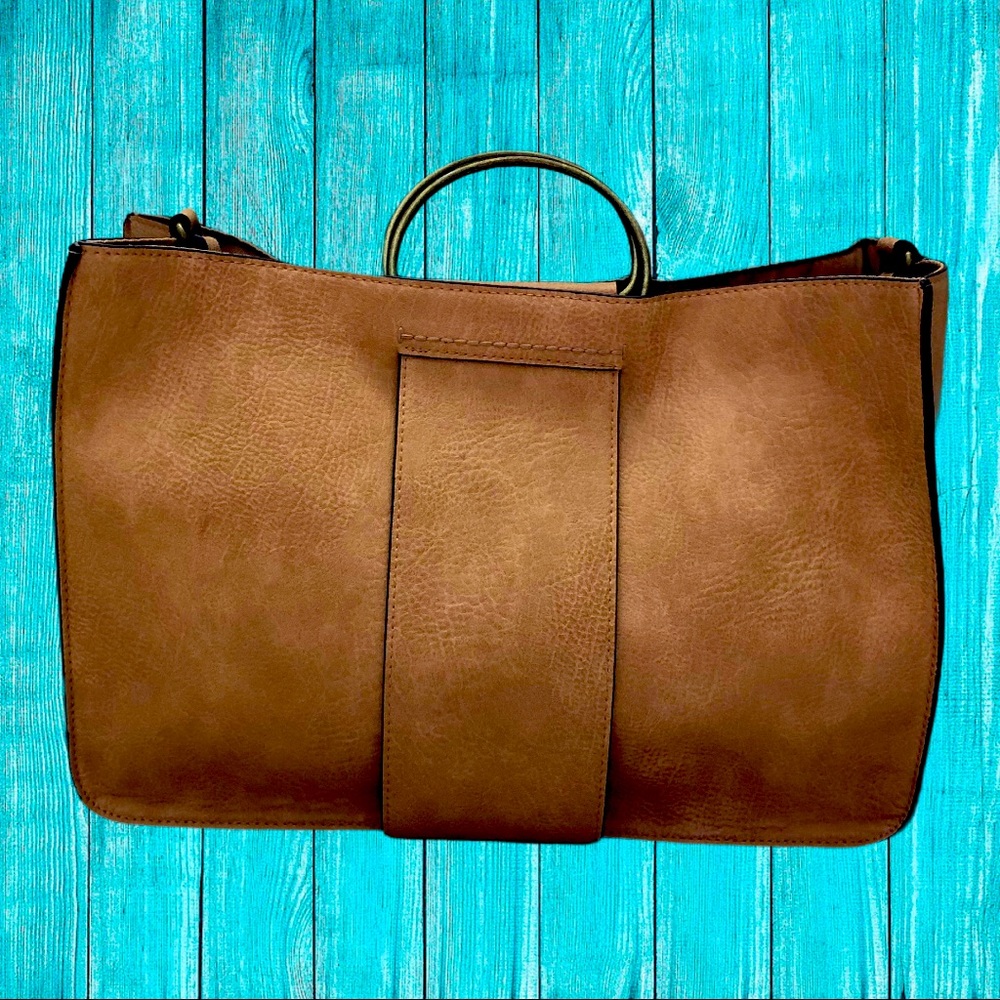 Universal Thread Non-Leather Light Brown Purse